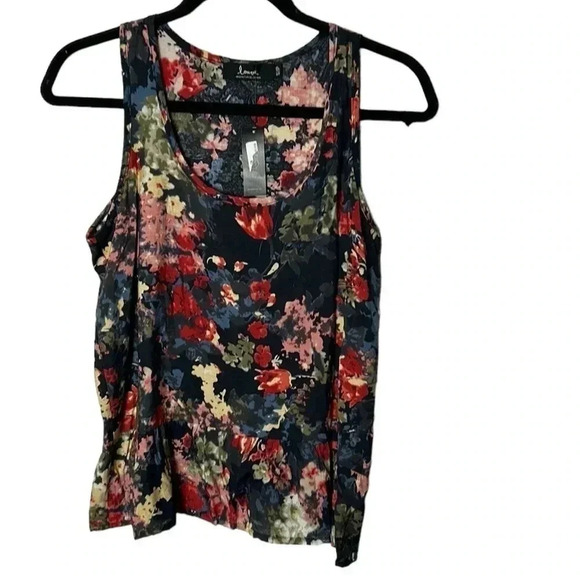 LOUVE blouse SMALL,boho,cottage core,Peplum,scoop neck,loose fit,🇨🇦,sleeveless - Picture 5 of 15